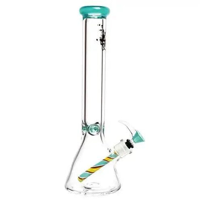 Pulsar Spiral Beaker Bong Teal