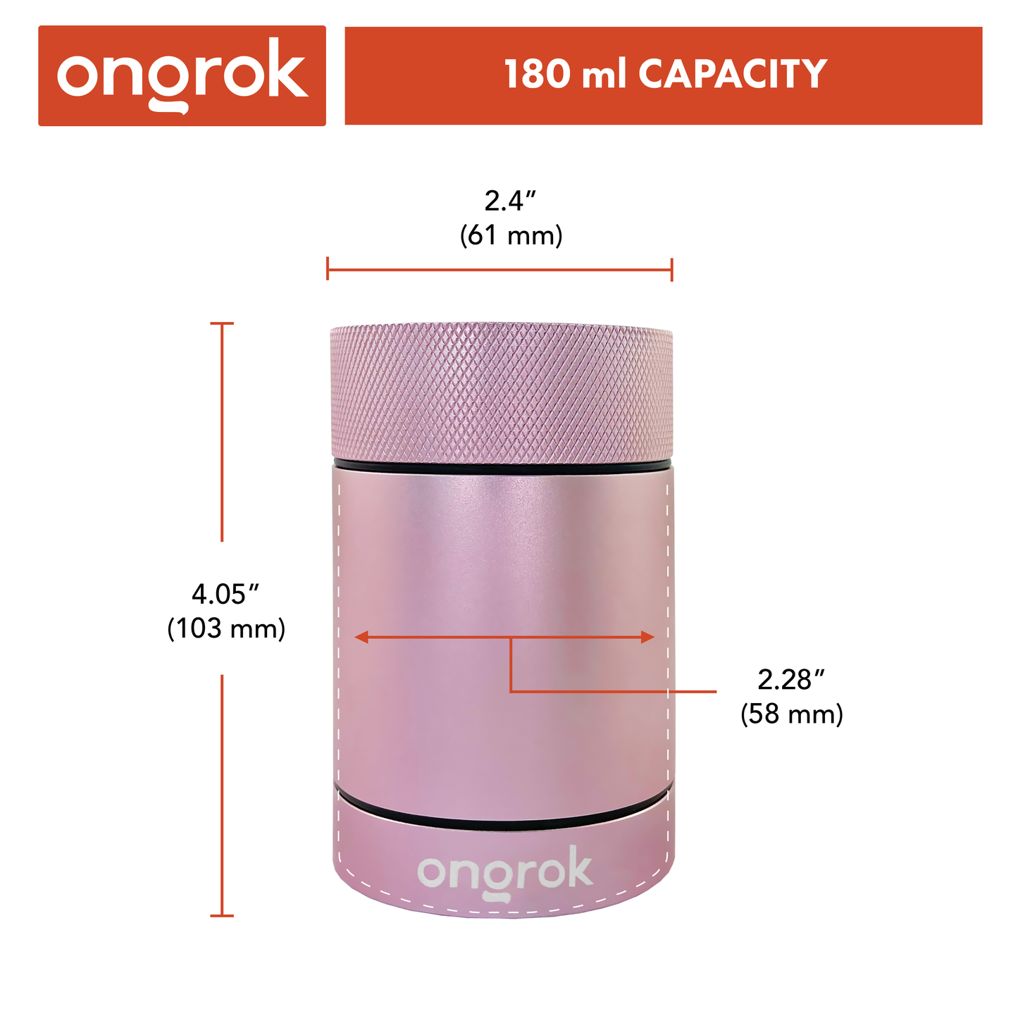 Ongrok Aluminum Storage Jar for Freshness and Safety