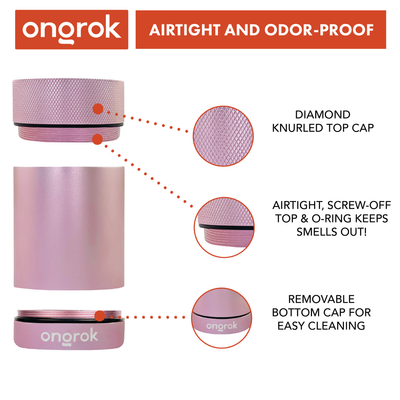 Ongrok Aluminum Storage Jar for Freshness and Safety
