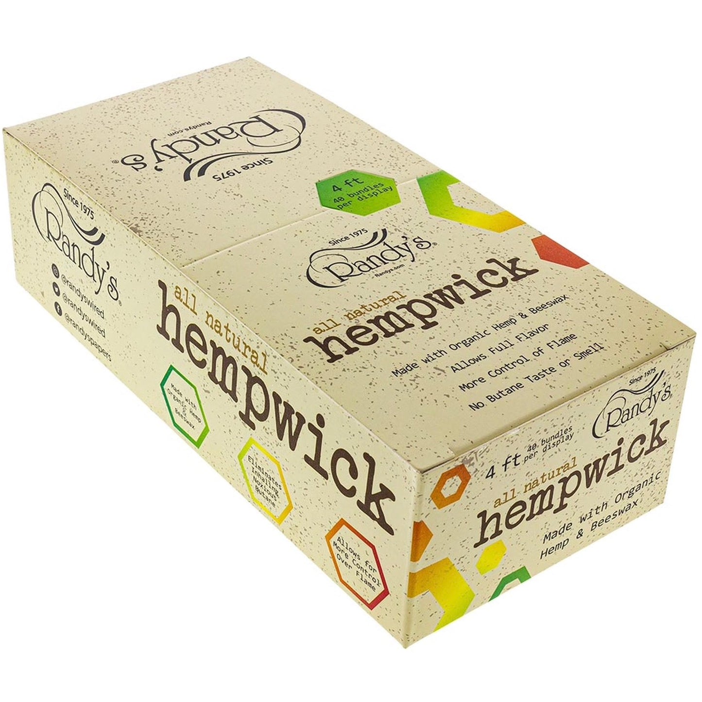 Randy’s All-Natural Hemp Wick - 4 ft Bundle