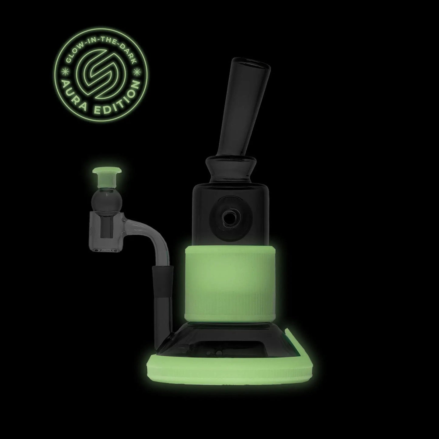 Softglass Aura Tandem Dab Rig - Customizable and Durable