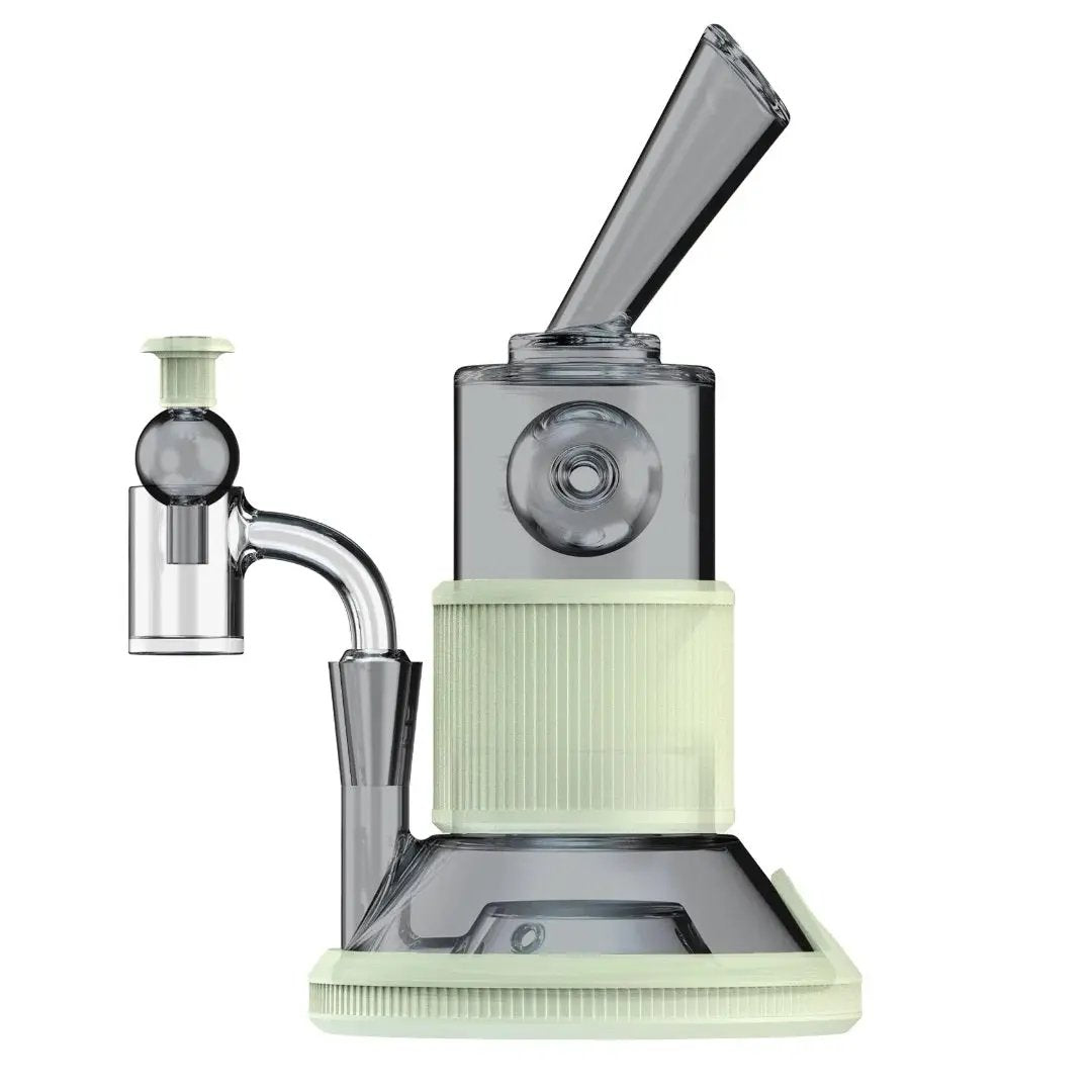Softglass Aura Tandem Dab Rig - Customizable and Durable