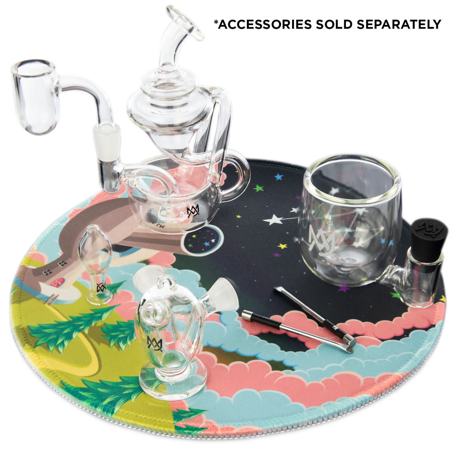 MJ Arsenal Starry Night Dab Mat - Perfect for Dabbing