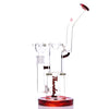 Thunder Glass Stacked Chamber Bong Ruby