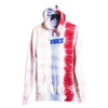 VIBES Striped Tie Dye Hoodie for Coziness