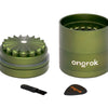 New Size! Mini 5 Piece, Flower Petal Toothless Grinder (55mm) ONGROK USA Green 