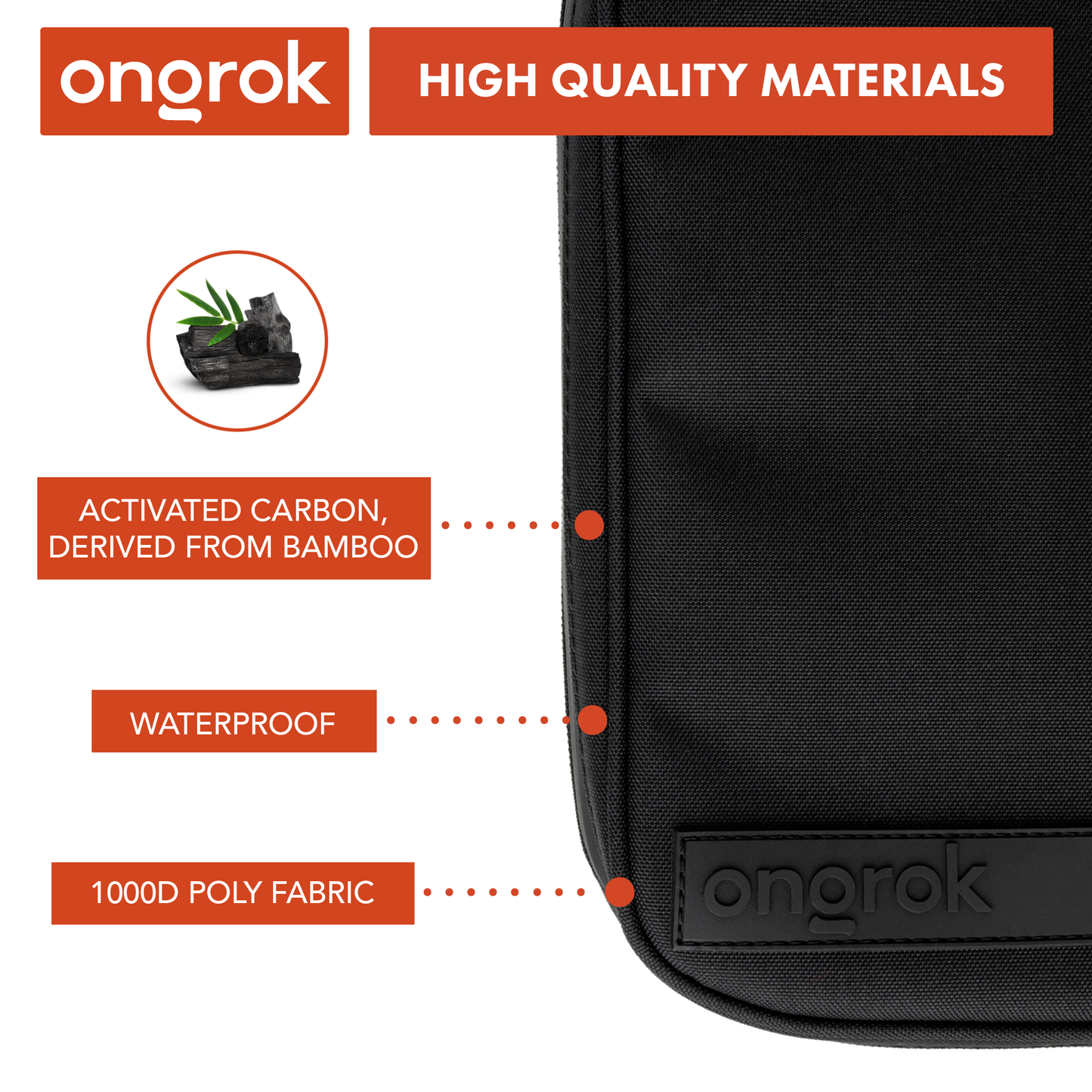 Ongrok Odor-Absorbing Carbon-lined Wallets with Lock