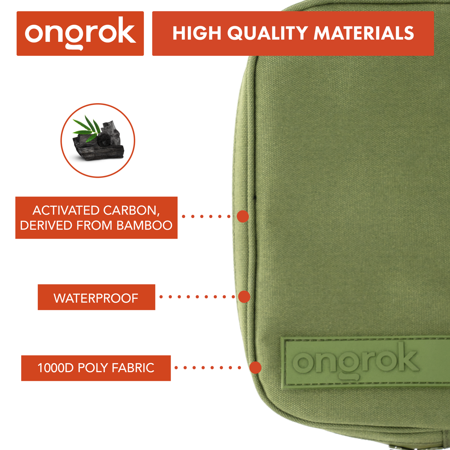 Ongrok Odor-Absorbing Carbon-lined Wallets with Lock