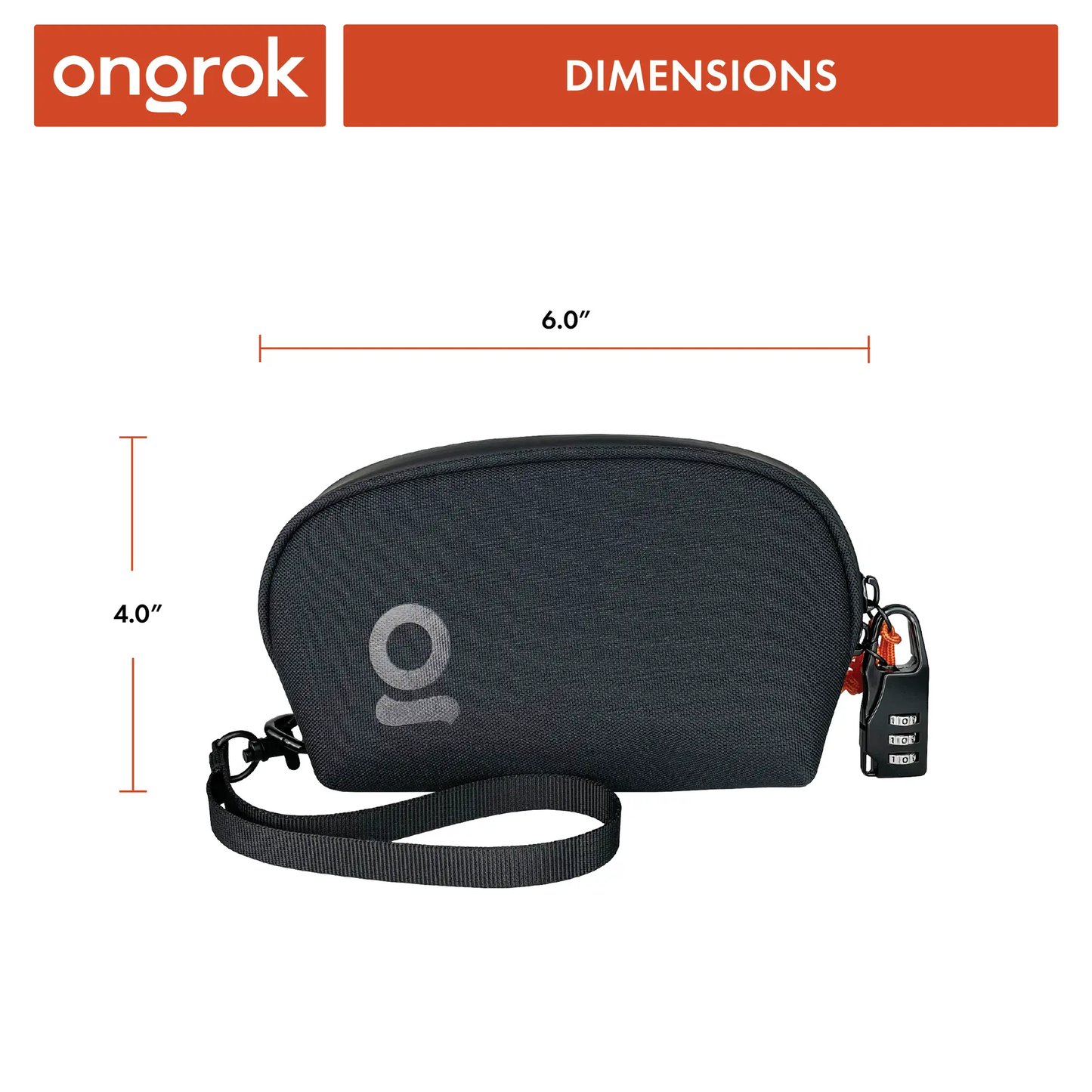 Ongrok Carbon-lined Wrist Bag for Odor Control