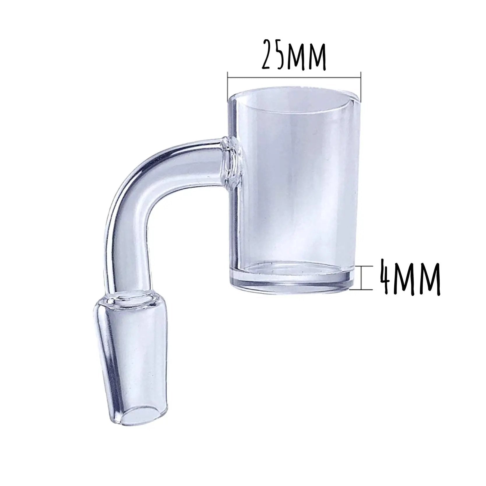 XL Flat Top Quartz Banger Nail w. UV Terp Pearls