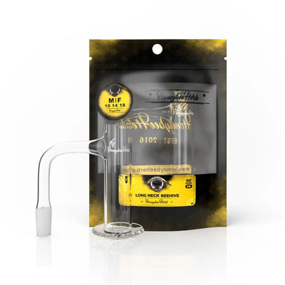 Long Neck Quartz Banger 14mm by Honeybee Herb