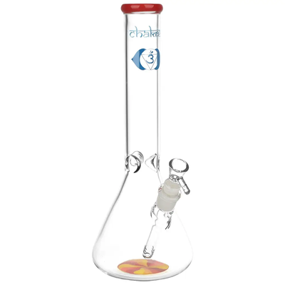 Chakra Drop of Sun Beaker Bong - Durable Glass Design