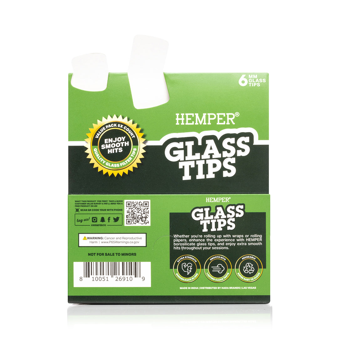 Glass Filter Tips 6mm | Display