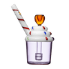 Goody Glass Cupcake Sprinkle Bubbler