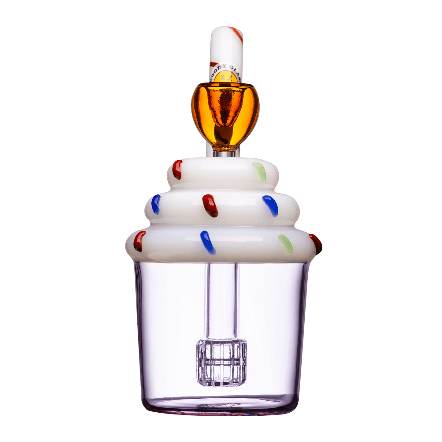 Goody Glass Cupcake Sprinkle Bubbler