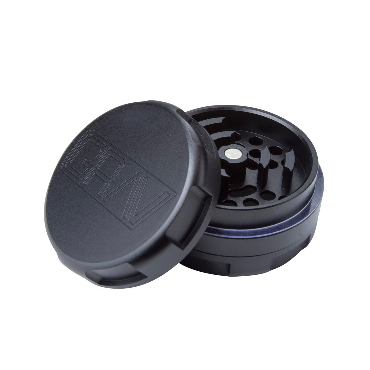 Keef Scraper Grav® 3-Piece Aluminum Grinder - 3-piece aluminum grinder | Easy grip ...