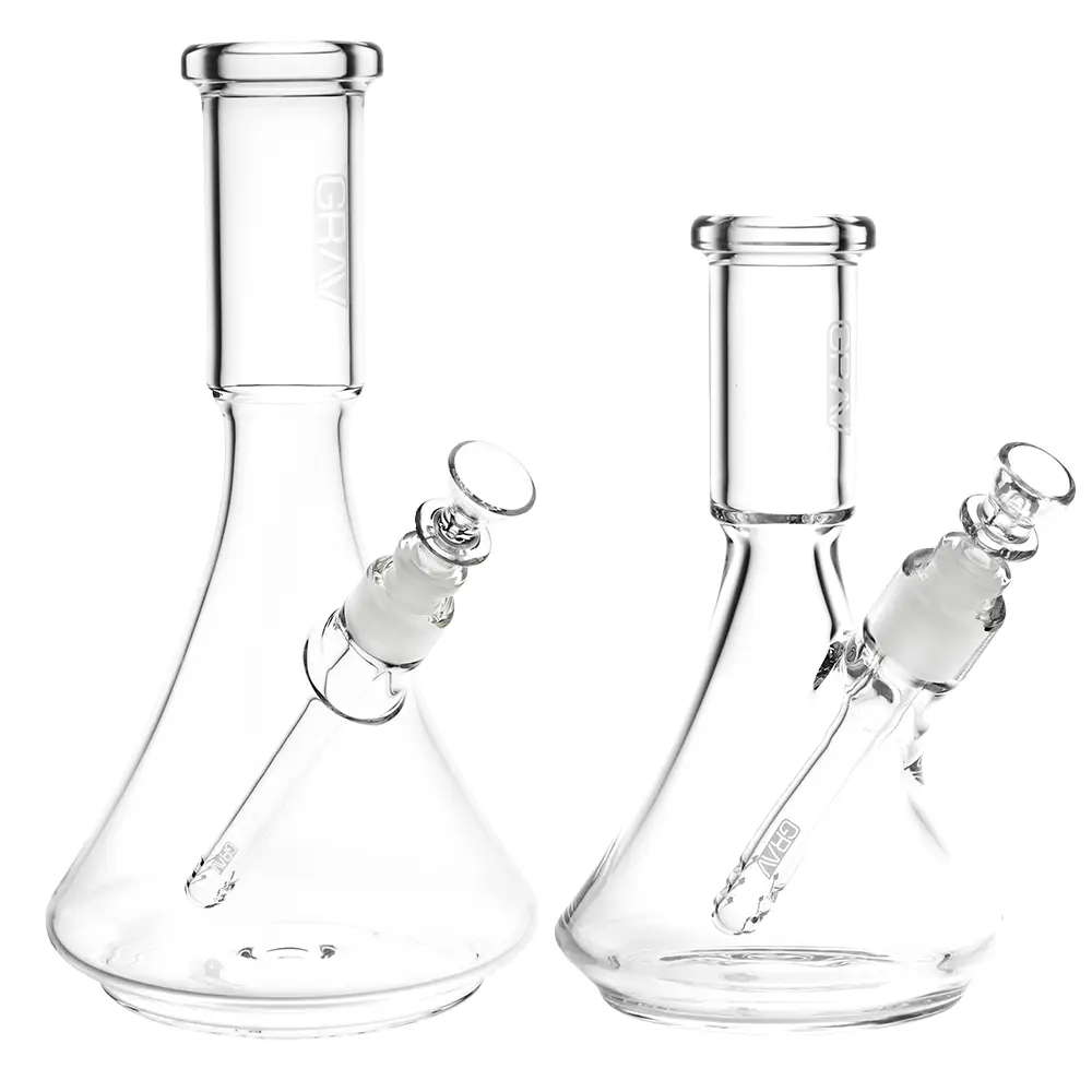 GRAV Deco Beaker Bong with Enhanced Bubbling
