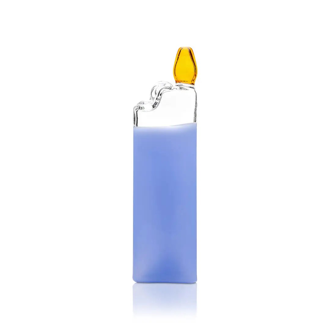 Hemper Bowlman Lighter Themed Glass Pipe