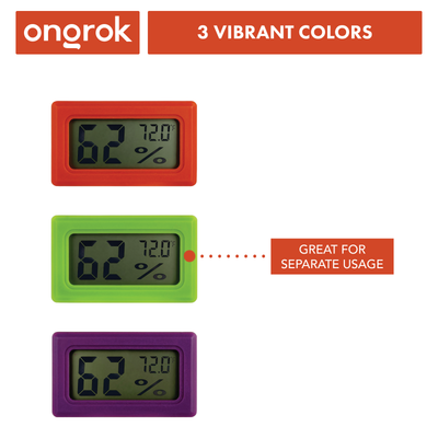 Ongrok Digital Hygrometers for Accurate Humidity Tracking