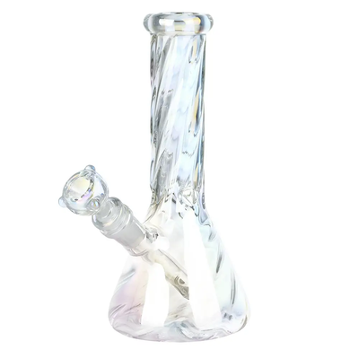 Iridescent Twist Beaker Bong for Smooth Hits