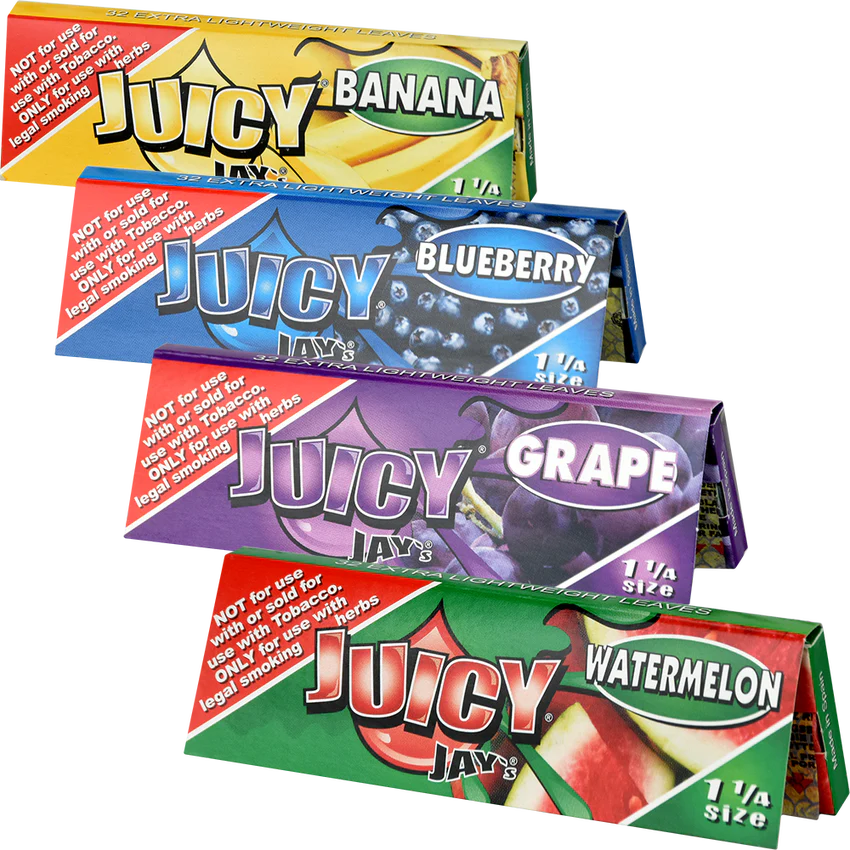 Juicy Jay’s 1.25” Flavored Rolling Papers | 24ct Display
