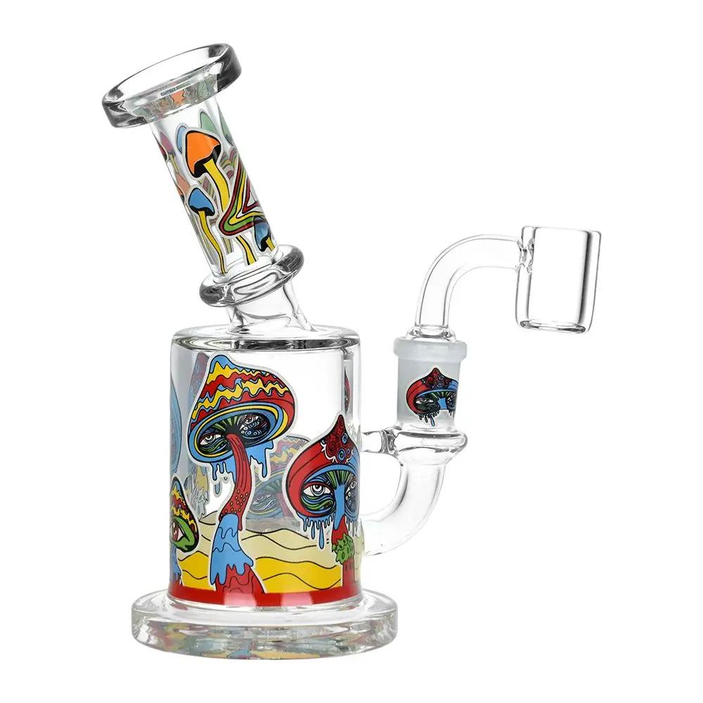 Melting Shroom Glow 6" Dab Rig for Optimal Vapor Diffusion