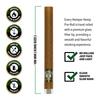 Pre-Rolled 2PK King Size Glass Tipped Hemp Rolls | 12ct Display