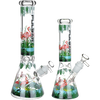 Pulsar Chillin Flamingos Beaker Bong