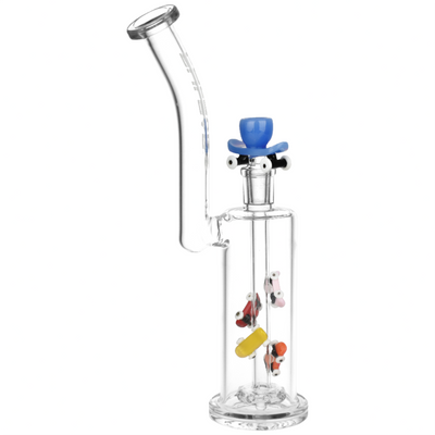Pulsar Skateboard Bonanza Bubbler - 10.5" Upright Glass Bong