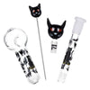 Pulsar Superstitious Kitty Glow Bong Hand Pipe Bundle