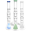 Pulsar 21.5” Quad Perc Beaker Bong – Colors Vary