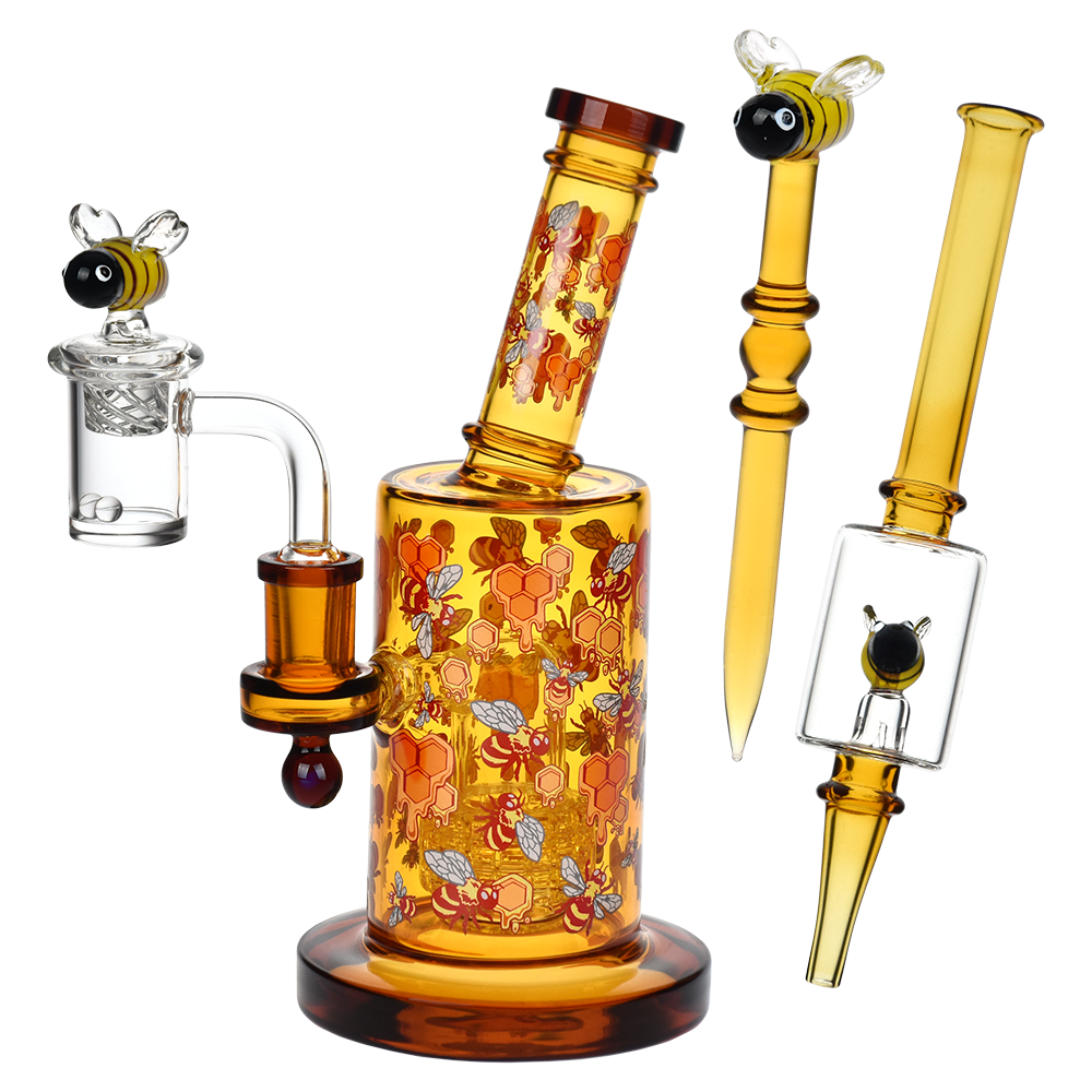 Pulsar UV Glow Bees Dab Rig Kit