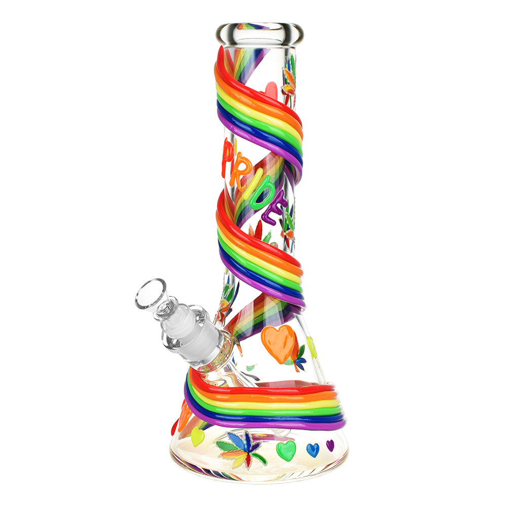 Rainbow Pride Beaker Bong for Optimal Smoking Experience