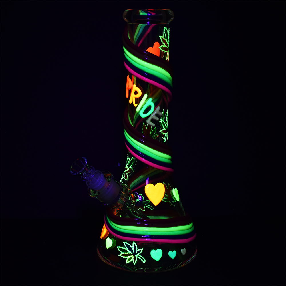 Rainbow Pride Beaker Bong for Optimal Smoking Experience