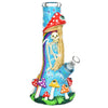 Rainbow Glow Beaker Bong - 12.5" Skeleton Design