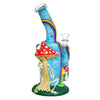 Skeleton Under The Rainbow Glow Bong - 9.5” Water Pipe
