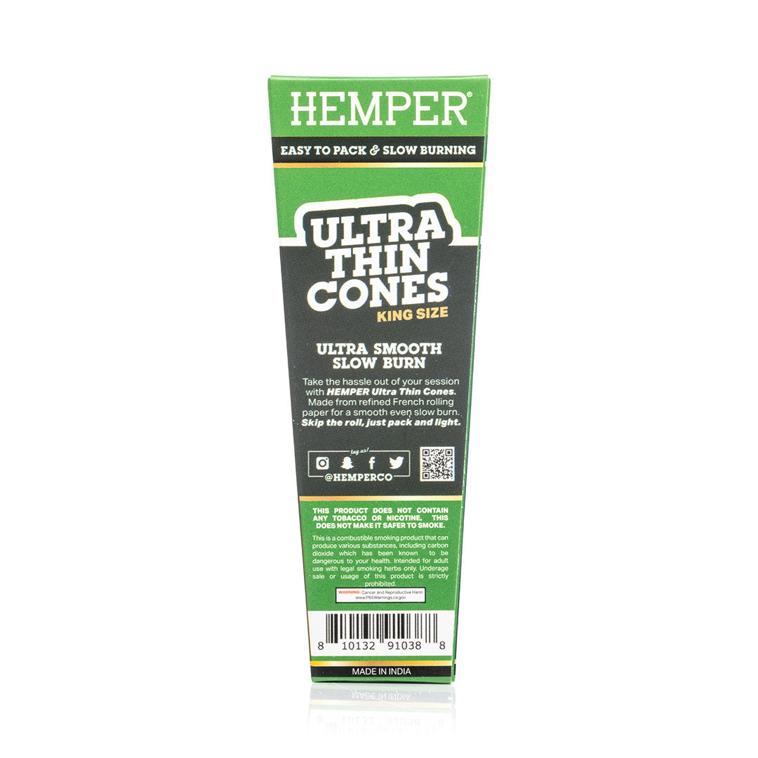 Ultra Thin Pre-Rolled Cones French Unbleached Paper - 3 Pack - King Size