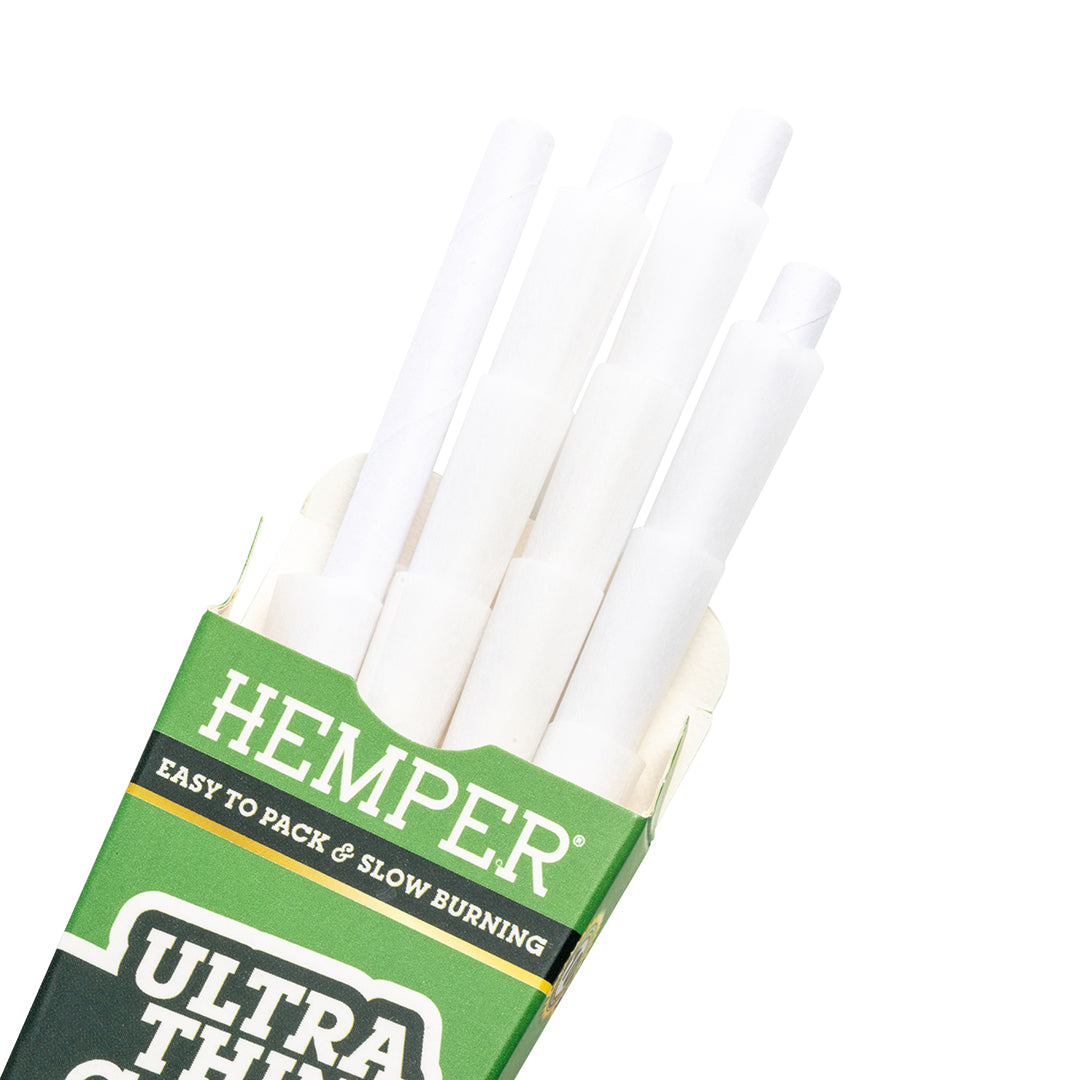 Ultra Thin Pre-Rolled Cones French White Paper - 10 Pack - Mini Size