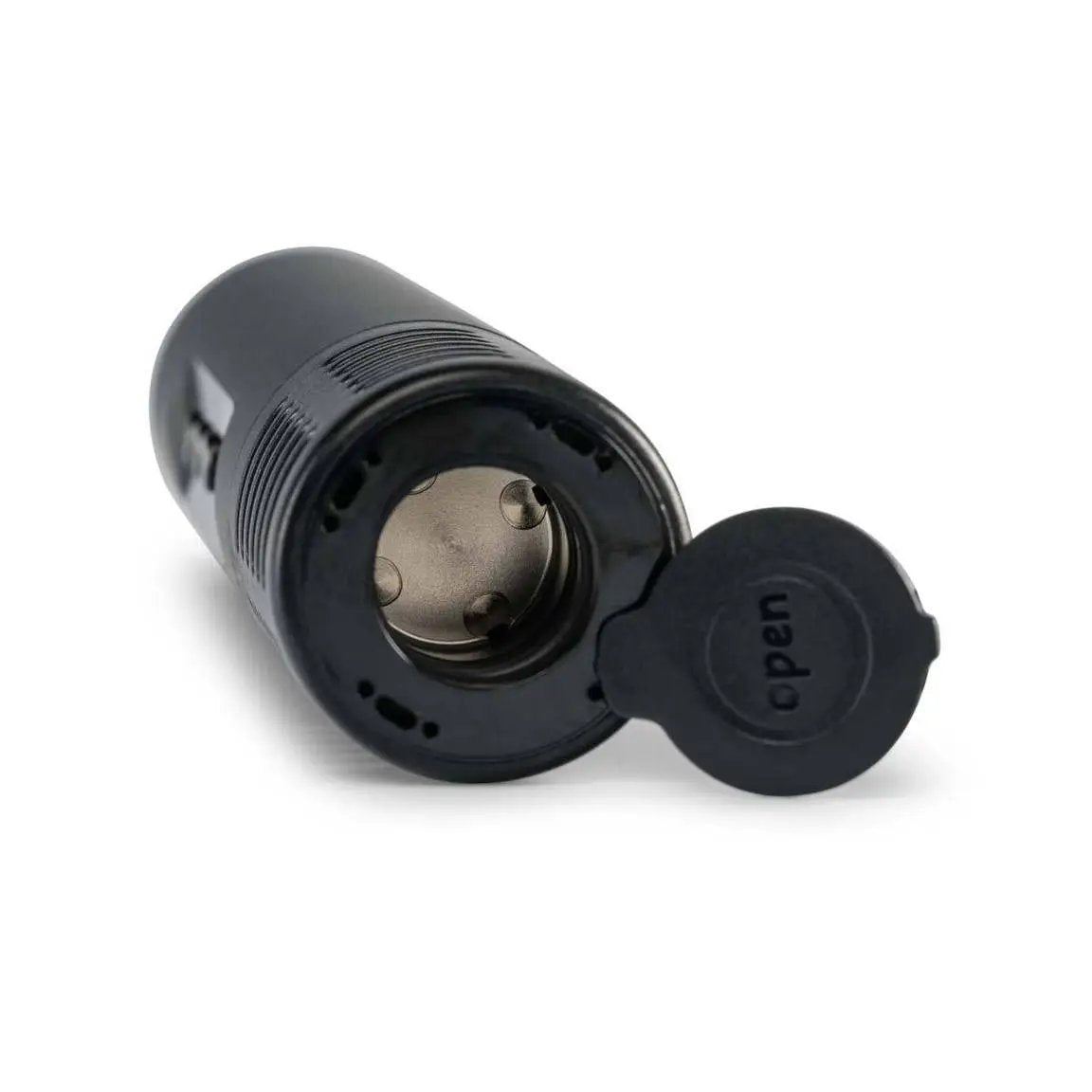 a small black object on a white background