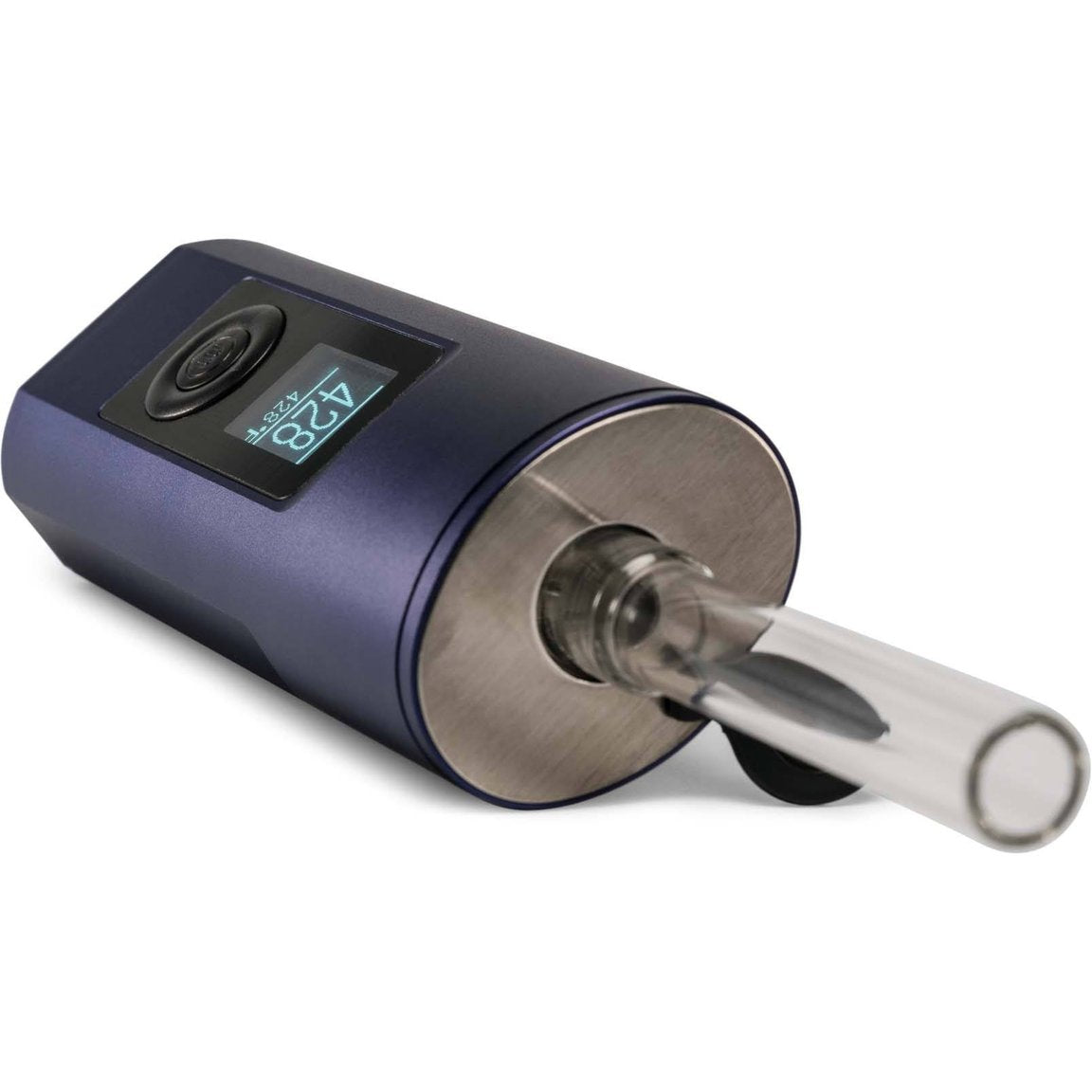 an electronic device with a clock on it