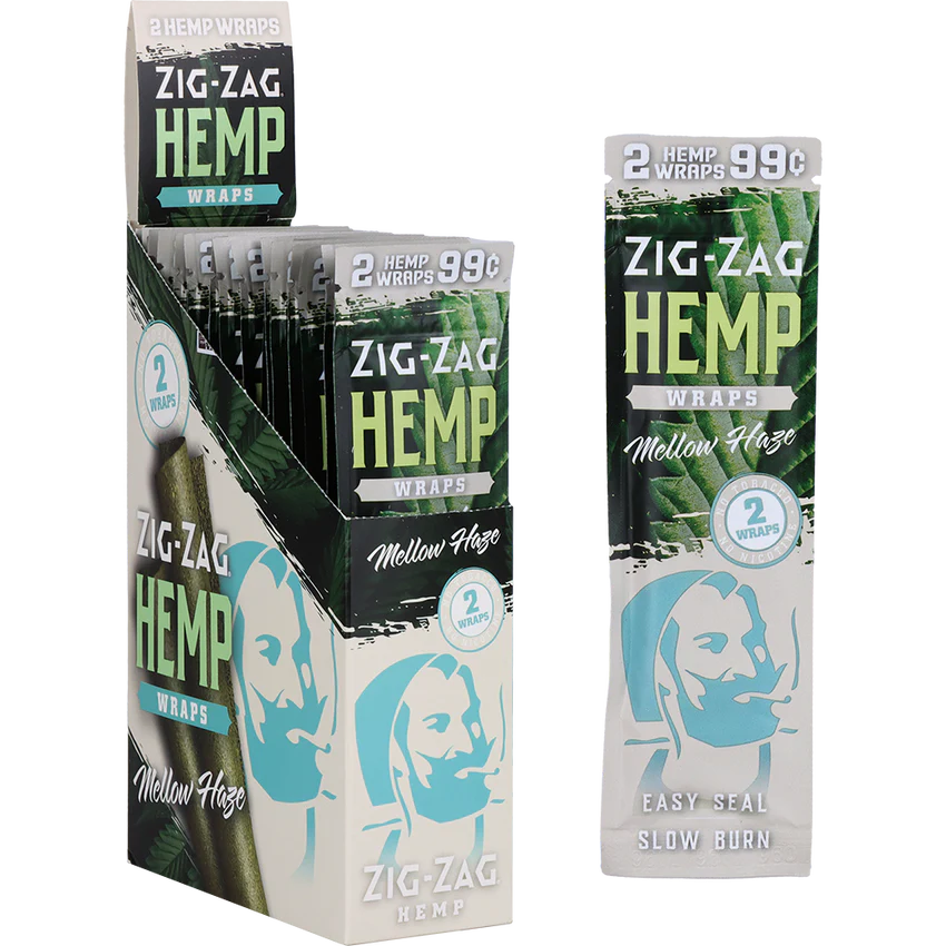 Zig Zag 2-Pack Flavored Hemp Wraps | 25ct Display
