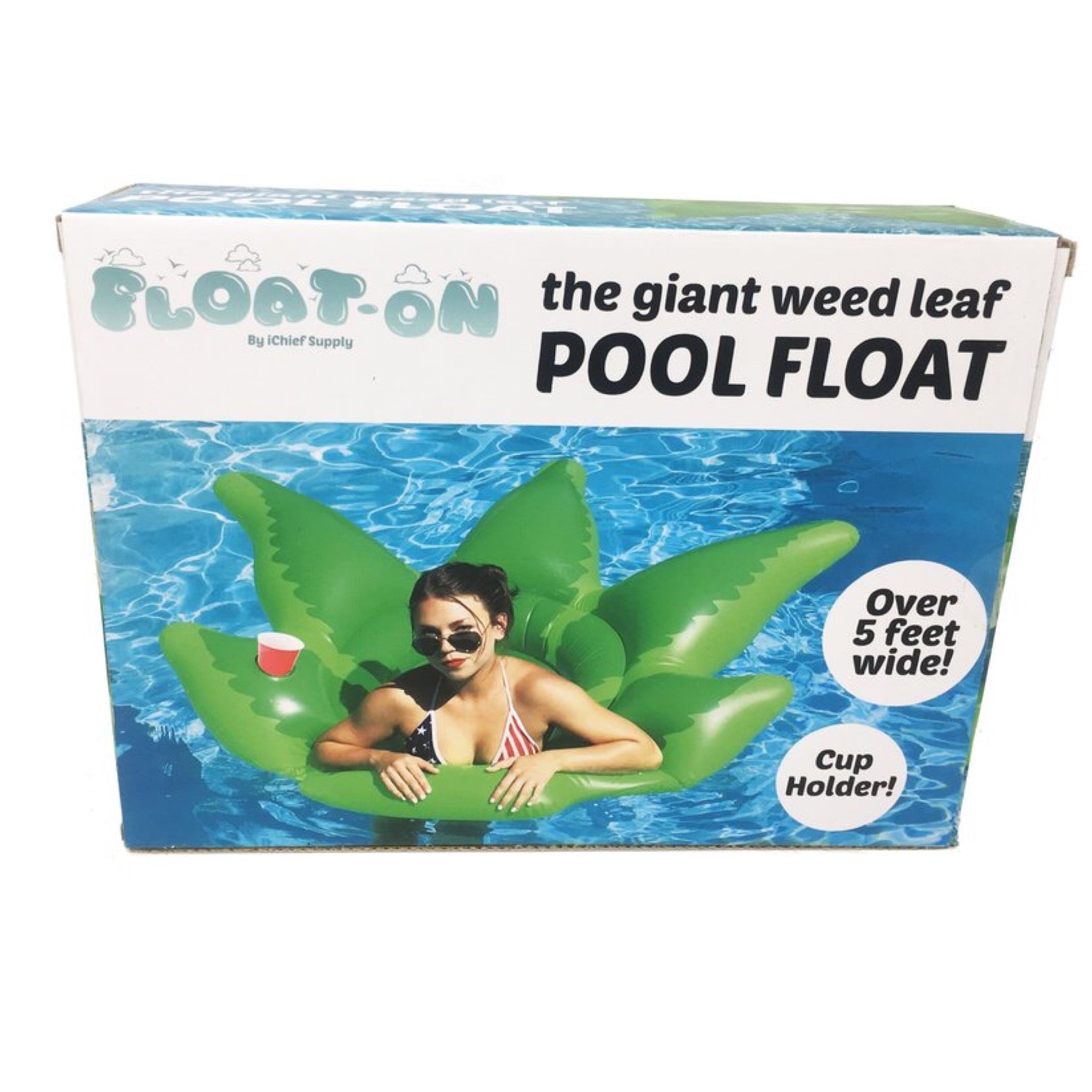 Giant Weed Leaf Pool Float 🌴☀️ by Mission Dispensary | Mission Dispensary