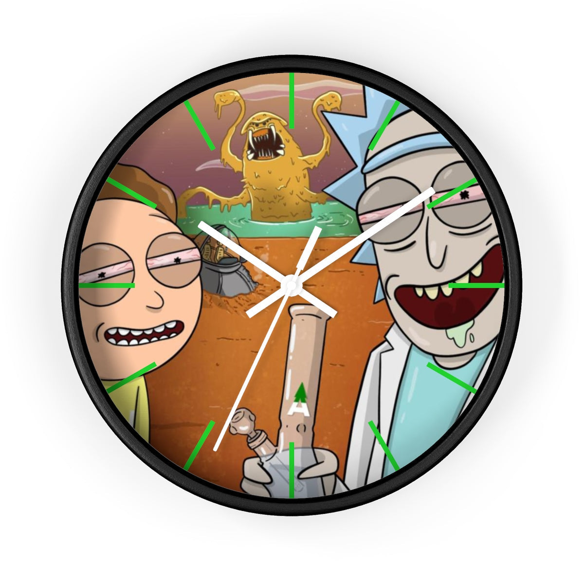 Rick & Morty “Space Beach” Wall Clock by Mission Dispensary | Mission Dispensary