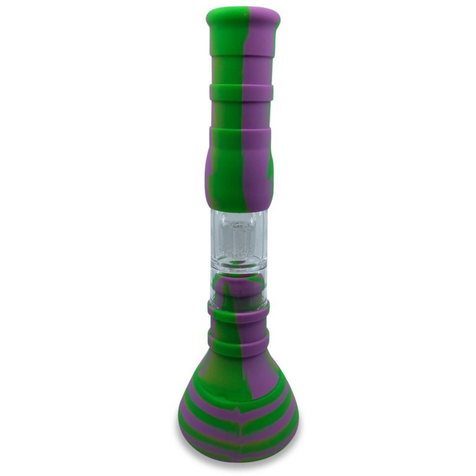 15” Silicone Water Pipe - Ashcatcher Morphs into Bubbler! by Mission Dispensary | Mission Dispensary