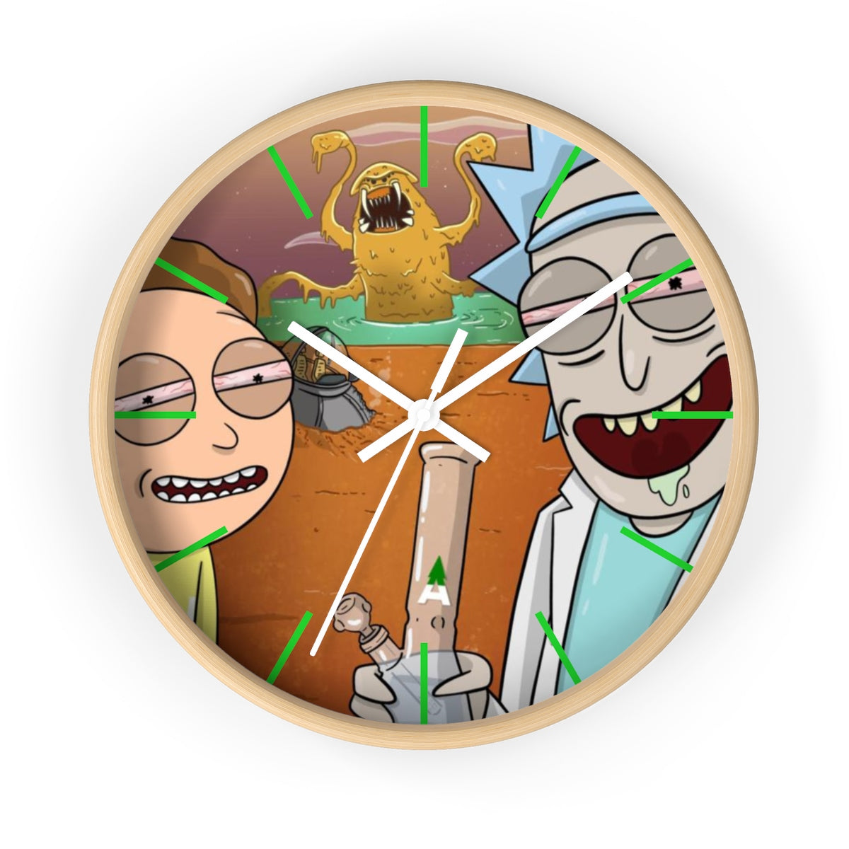 Rick & Morty “Space Beach” Wall Clock by Mission Dispensary | Mission Dispensary