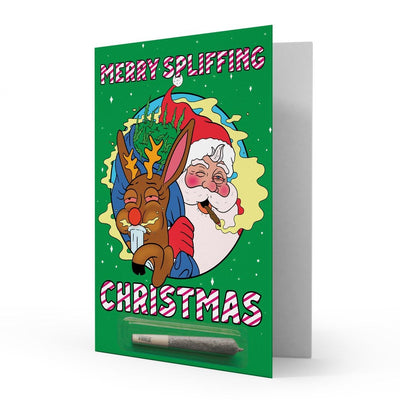 420 Cardz Merry Spliffing Christmas Card by 420 Cardz | Mission Dispensary