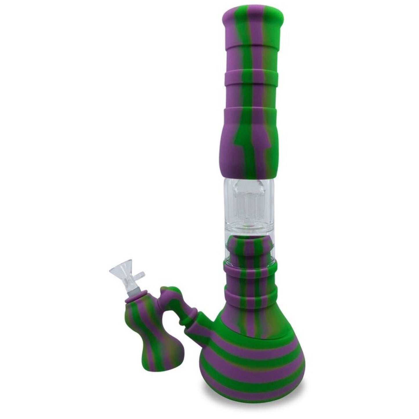 15” Silicone Water Pipe - Ashcatcher Morphs into Bubbler! by Mission Dispensary | Mission Dispensary