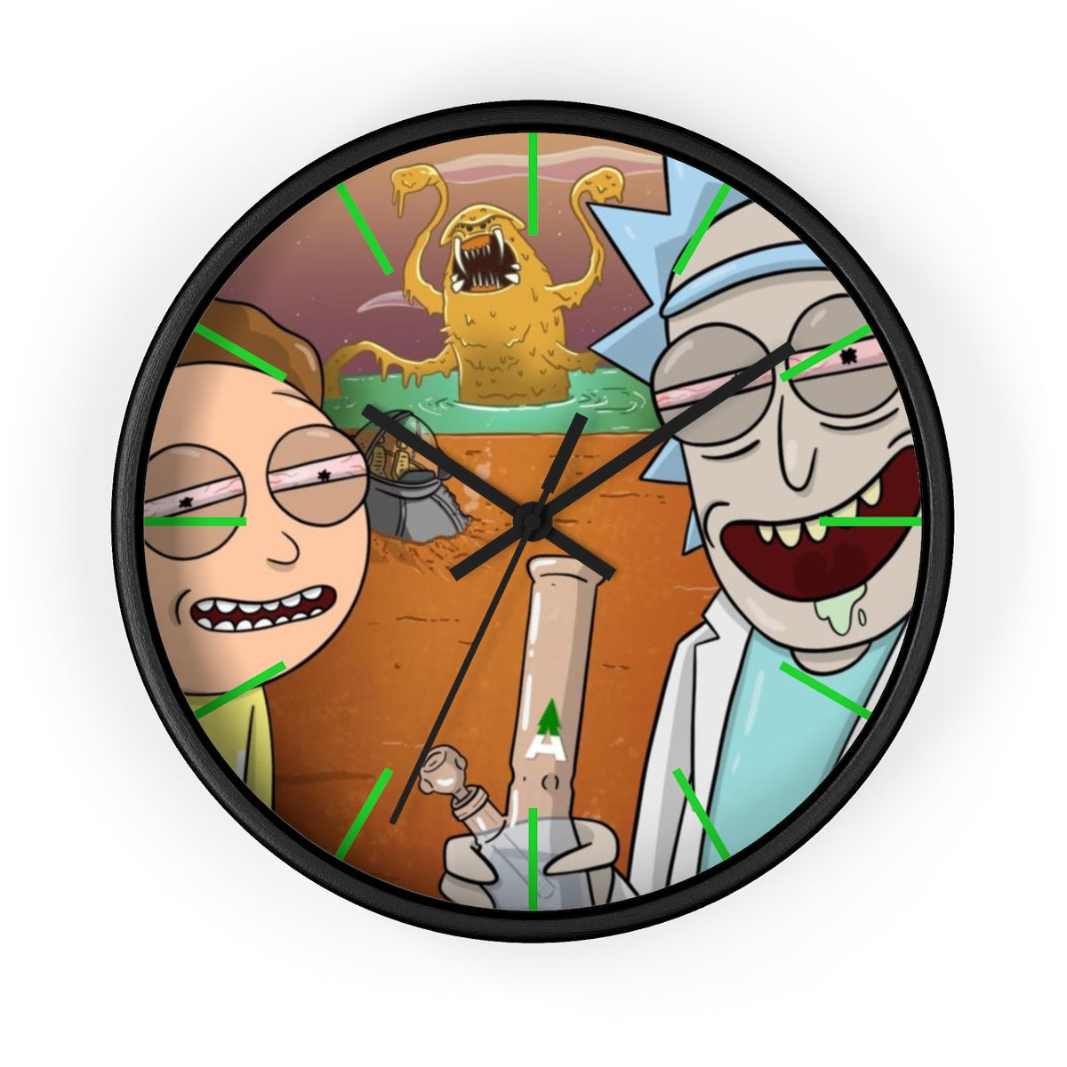 Rick & Morty “Space Beach” Wall Clock by Mission Dispensary | Mission Dispensary