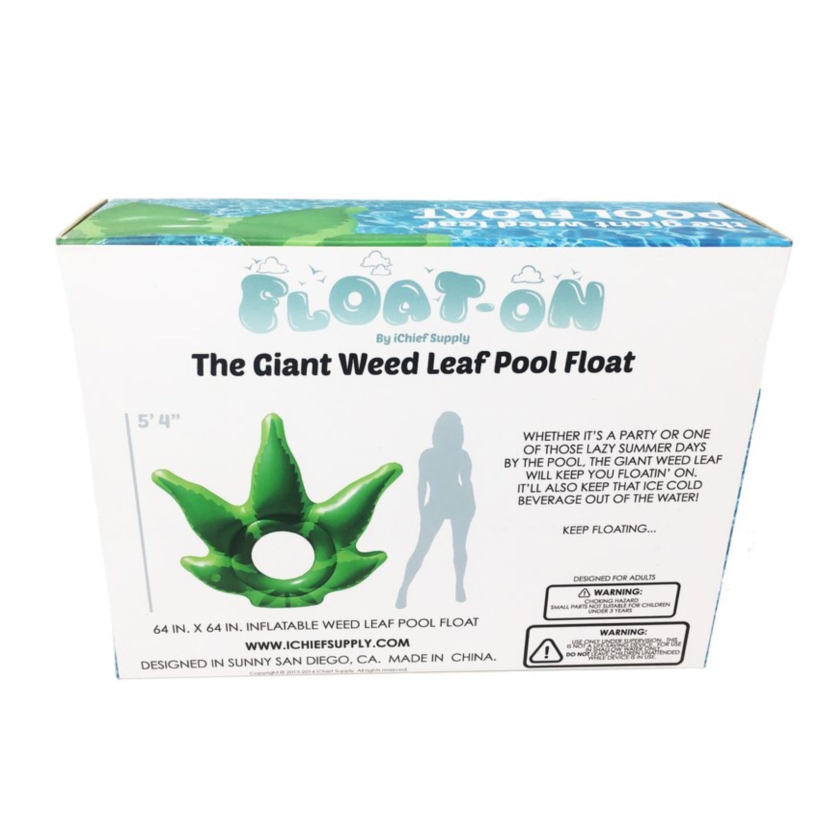 Giant Weed Leaf Pool Float 🌴☀️ by Mission Dispensary | Mission Dispensary