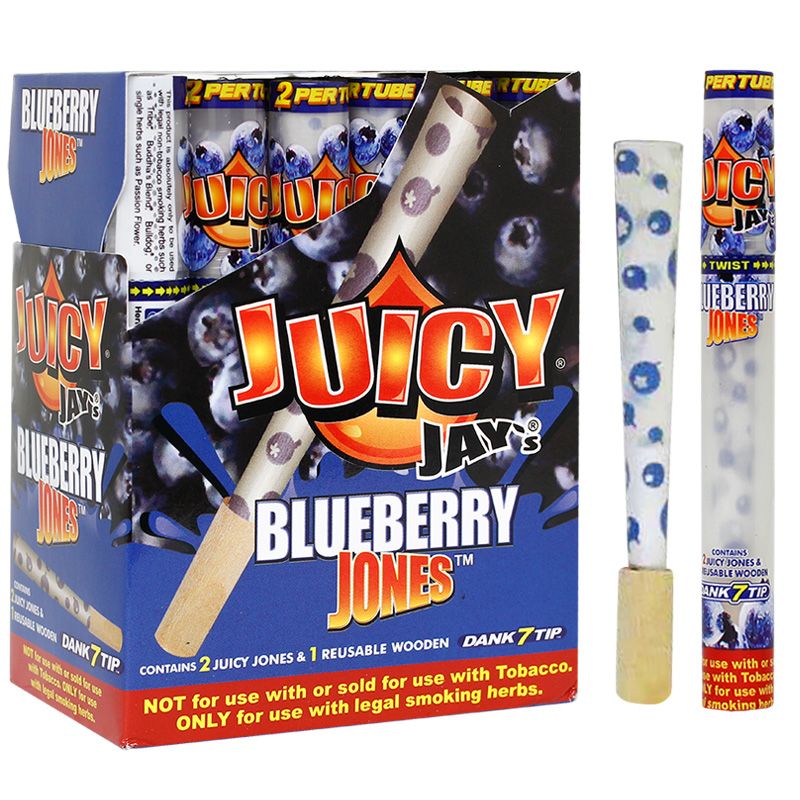 Juicy Jay’s Jones: Pre-Rolled Cones w. Dank 7 Wooden Tips (Full Box) by Juicy Jays | Mission Dispensary